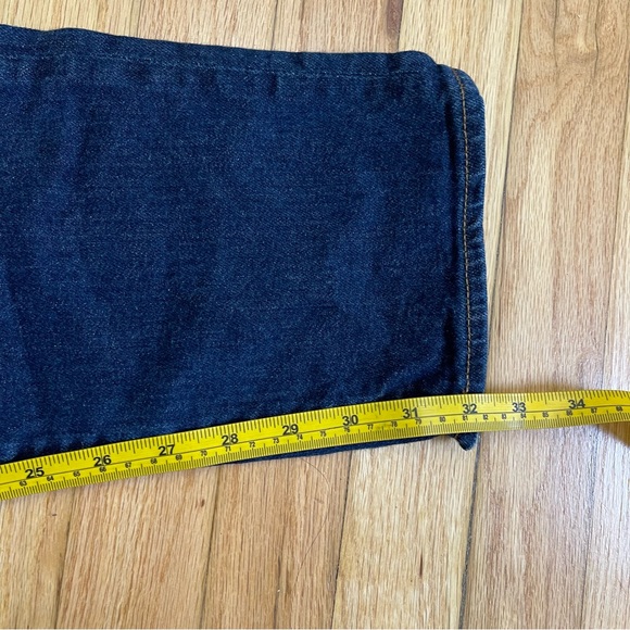 J Crew Jeans Men 32x32 Straight Slim Blue Denim Kurabo Cotton Dark Wash - Picture 10 of 10